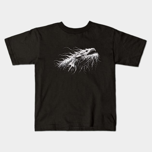 The Darkness of the Sea Kids T-Shirt by Dead Galaxy